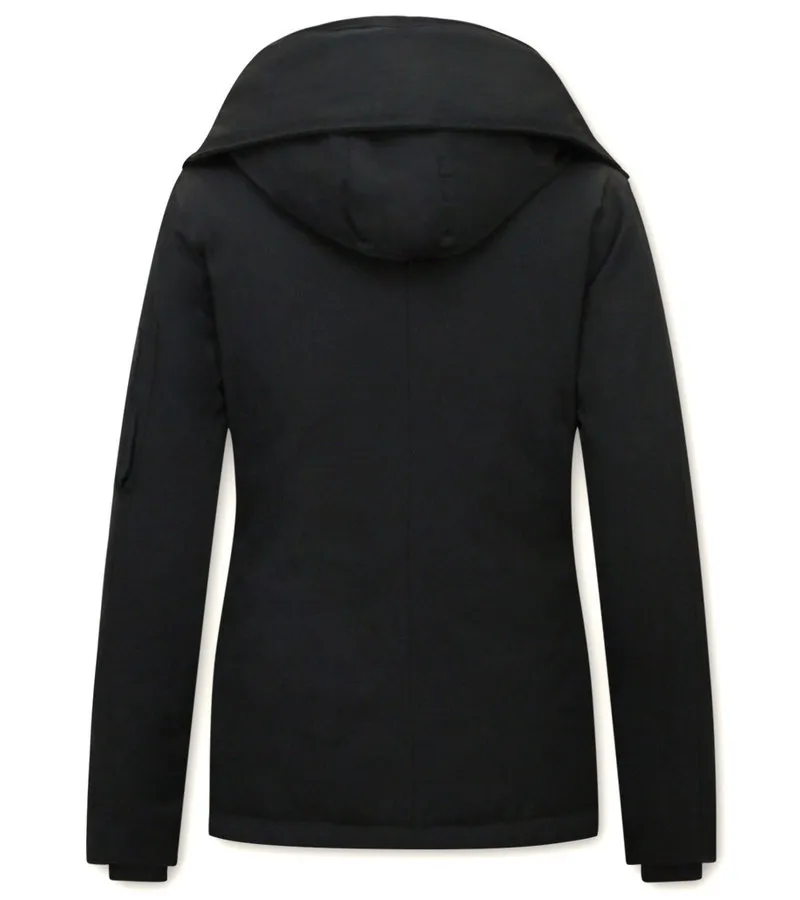 ABRIGOS ELEGANTES MUJER  503  NEGRO