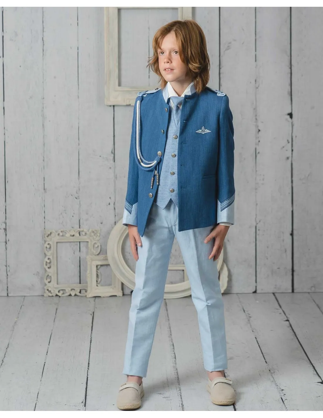 ALMIRANTE COMUNIóN NIñO AZUL CUELLO MAO MARFE 2024