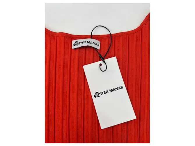 Autre Marque ESTER MANAS Vestidos T.FR Talla Única Algodón Naranja 