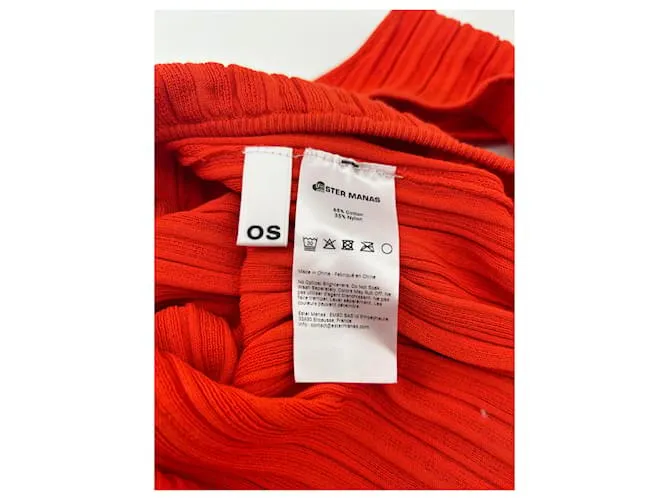 Autre Marque ESTER MANAS Vestidos T.FR Talla Única Algodón Naranja 