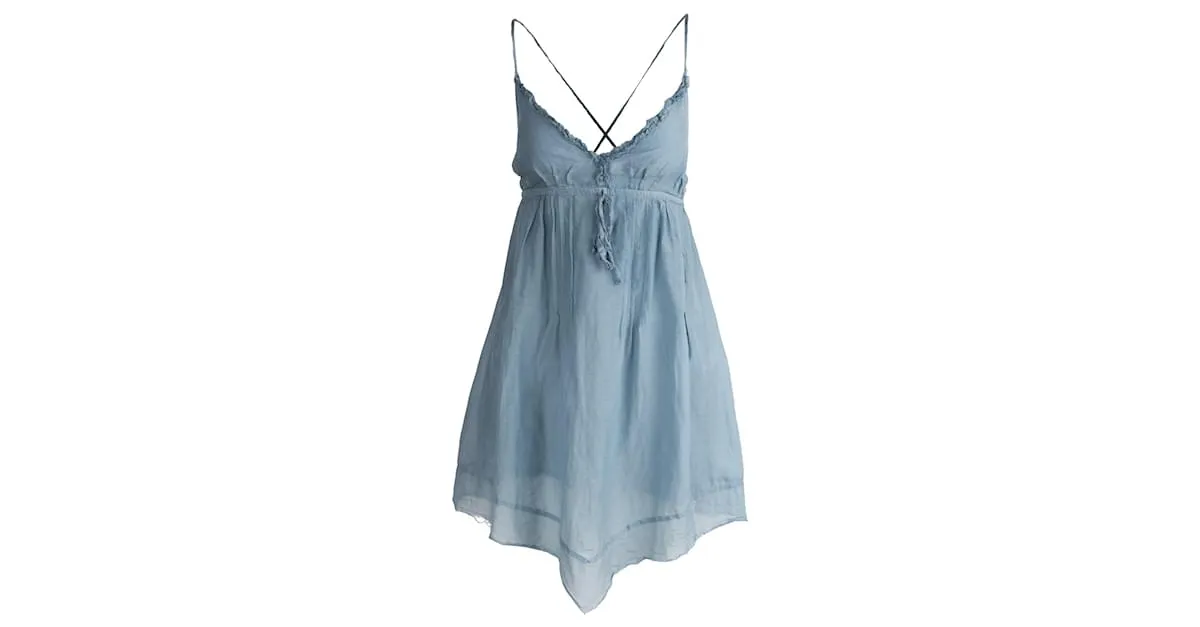Autre Marque Vestido de algodón ligero TCN Azul 