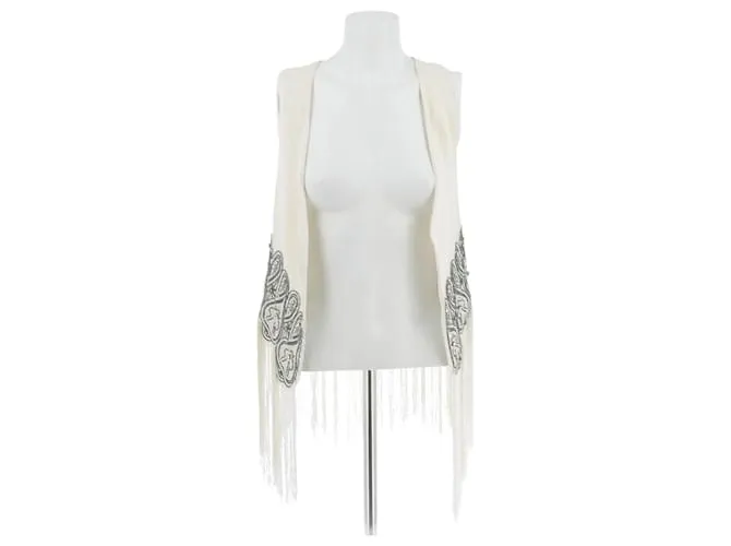 BALMAIN  Tops T.FR 36 Algodón Beige 