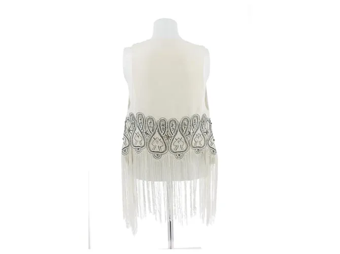 BALMAIN  Tops T.FR 36 Algodón Beige 