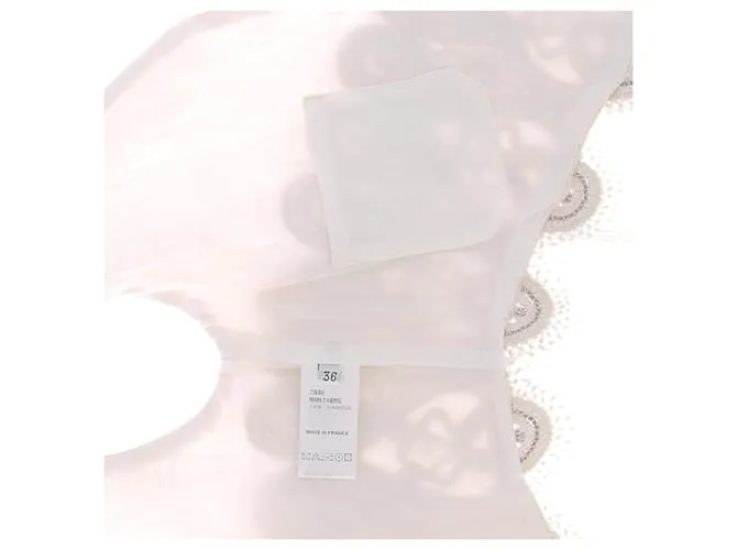 BALMAIN  Tops T.FR 36 Algodón Beige 