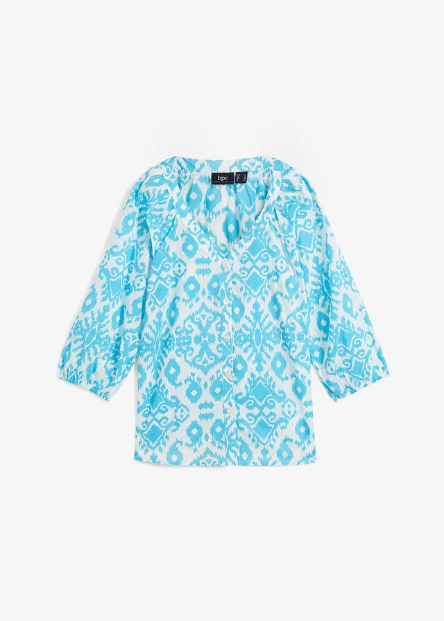 BLUSA BLANCOVERDE AGUA OSCURO
