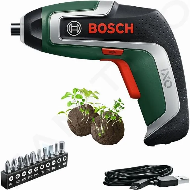 BOSCH HERRAMIENTAS  DESTORNILLADOR AKU DE 3,6 V CON ACCESORIOS, CABLE USB 06039E0009