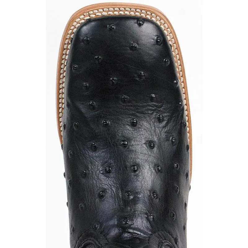 Botas de Avestruz Grabado Horma Rodeo Cuadrada Q8220305