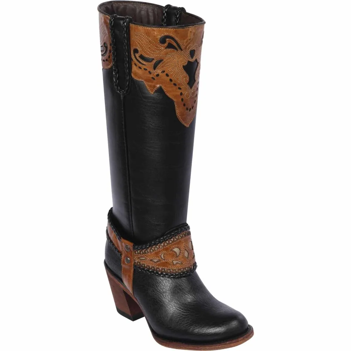 Botas de Cuero para Mujer en Horma Oval Q392705