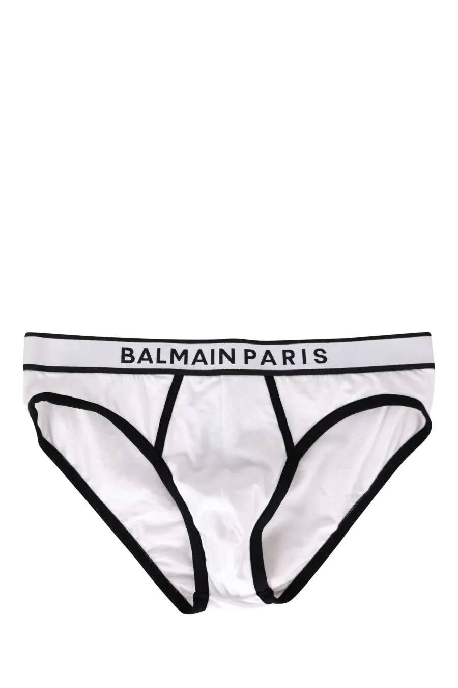 Calzoncillos blancos con linea y logo negro