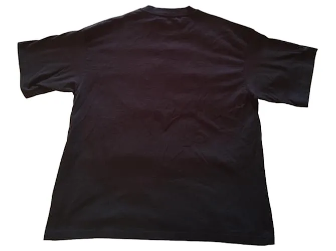 Camiseta Balenciaga algodón negra Negro 