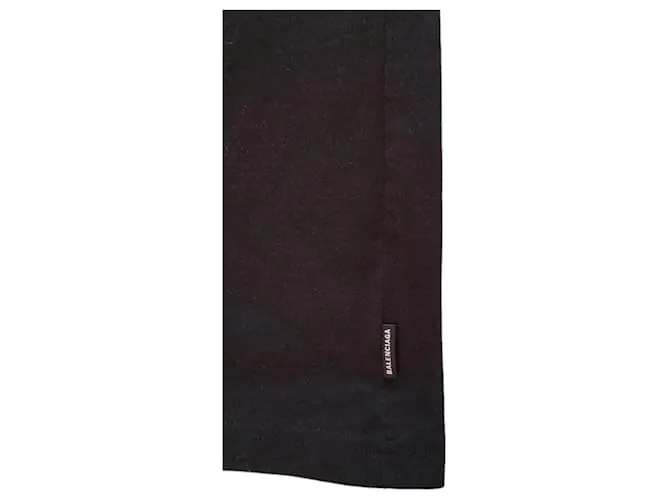 Camiseta Balenciaga algodón negra Negro 