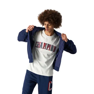 CAMISETA CHAMPION HOMBRE MANGA CORTA REF218512 CHA WW033 MULTICOLOUR BOOKSTORE COTTON TSHIRT “WHITE”BLANCO