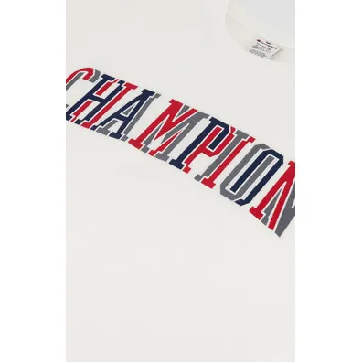 CAMISETA CHAMPION HOMBRE MANGA CORTA REF218512 CHA WW033 MULTICOLOUR BOOKSTORE COTTON TSHIRT “WHITE”BLANCO