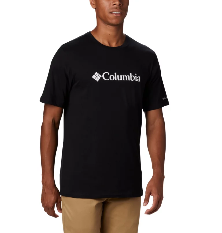 Camiseta COLUMBIA manga corta básica hombre CSC Basic Logo™ Black Ref. 1680053010 negra logo pecho