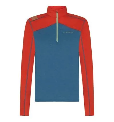 Camiseta de trail running de manga larga La sportiva Swift (atlantic/paprika) Mujer