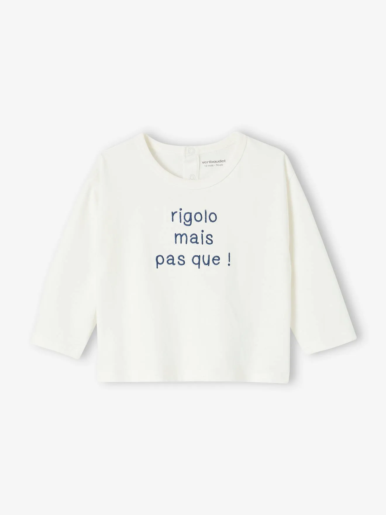 Camiseta personalizable para bebé de algodón orgánico