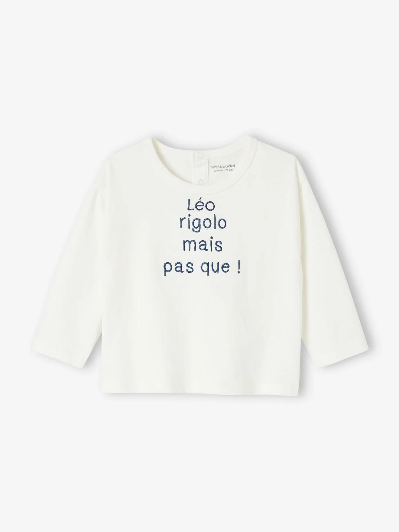 Camiseta personalizable para bebé de algodón orgánico