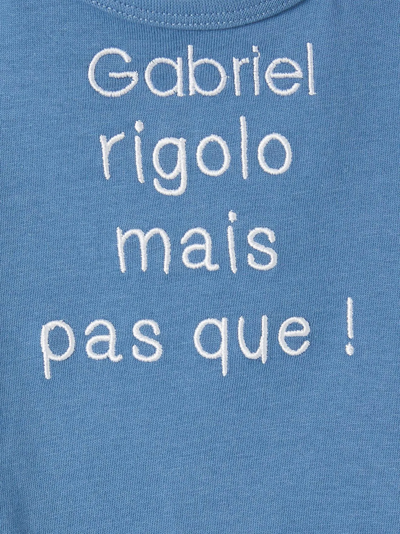 Camiseta personalizable para bebé de algodón orgánico