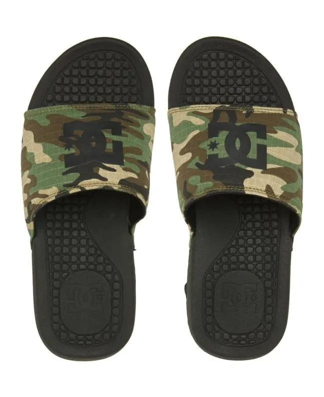 CHANCLAS SLIDER DC SHOES BOLSA NEGRASCAMO