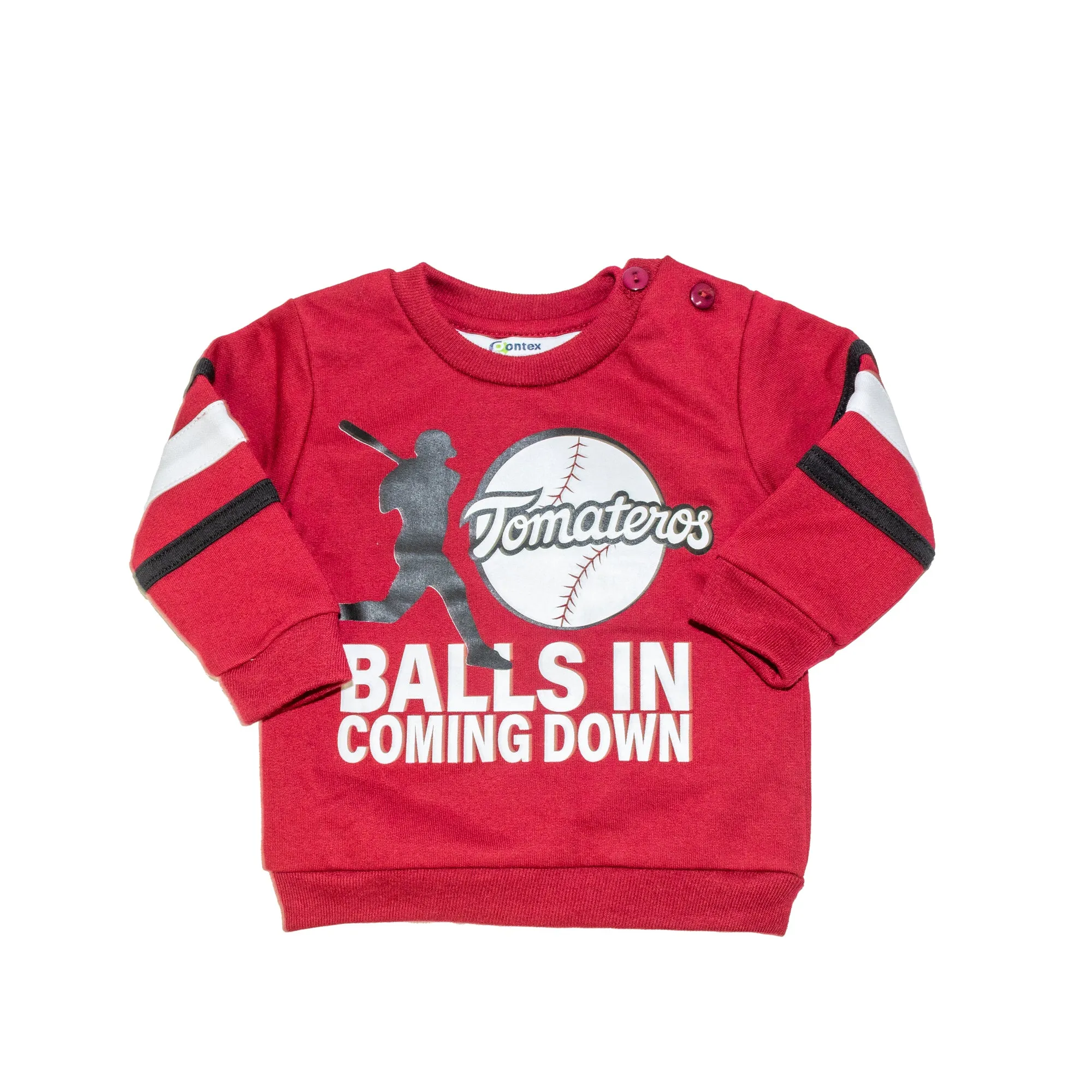 Conjunto Playera y Pants TOM Balls Guinda Bebés