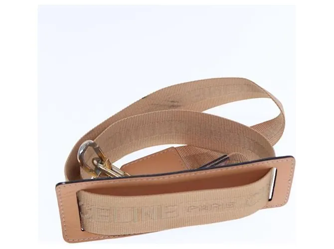 Céline Maleta de lona Macadam CELINE en cuero PVC marrón Auth 76985 Castaño 