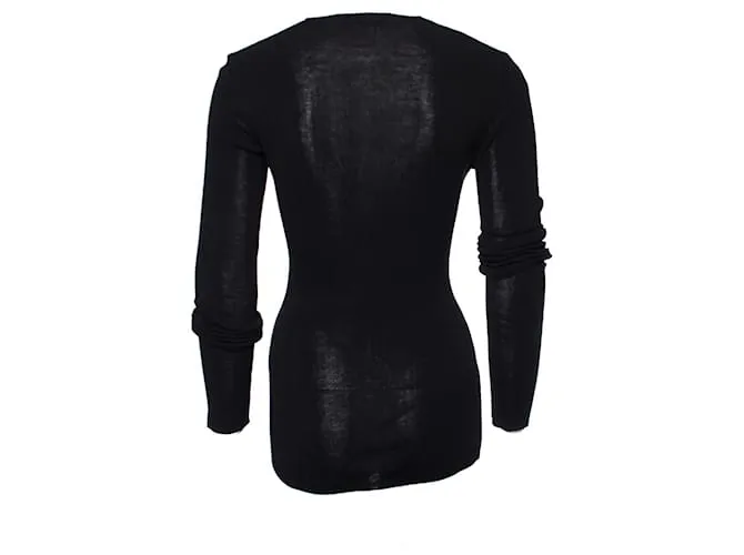 DOLCE & GABBANA, Elástico de algodón negro.. 