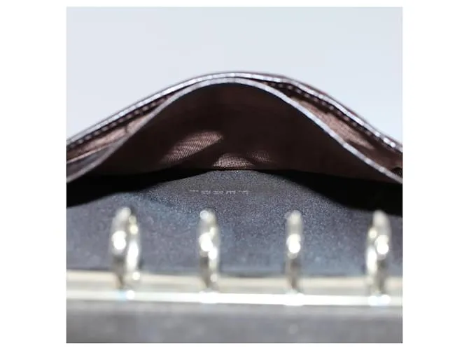 Funda para agenda FENDI Zucca Canvas negro marrón 2289 31099 009 autenticación 56779 Castaño 