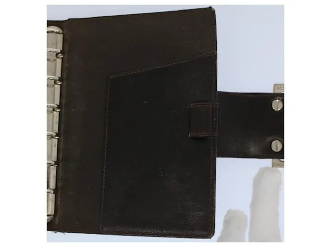 Funda para agenda FENDI Zucca Canvas negro marrón 2289 31099 009 autenticación 56779 Castaño 