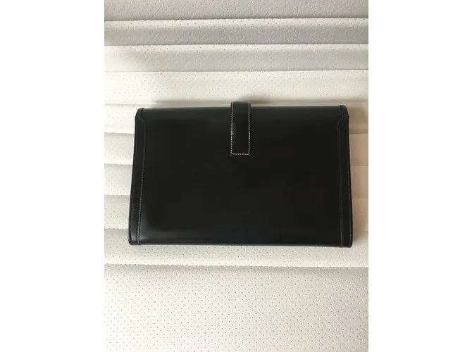 Hermès Embrague jige Negro 