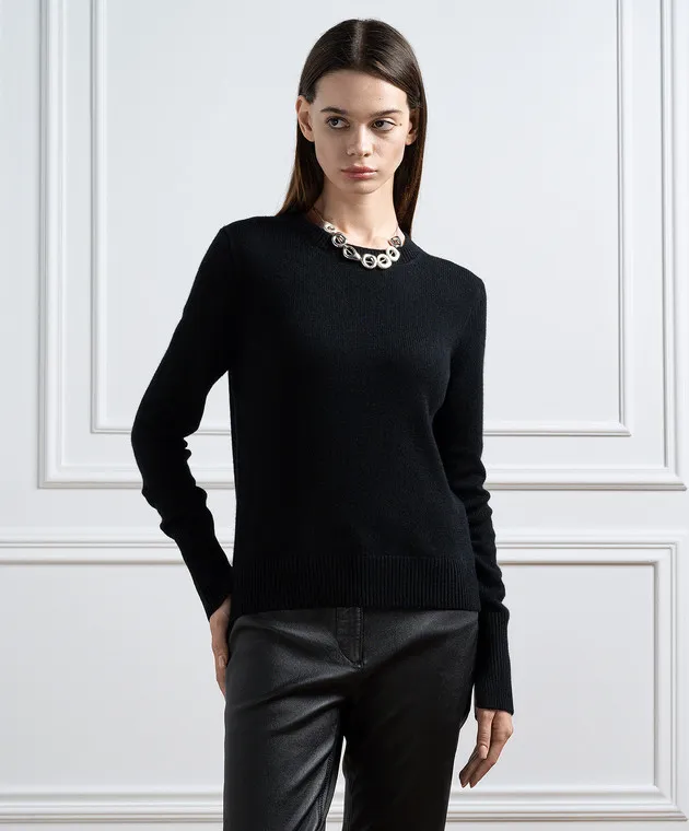 JOSEPH Black cashmere jumper