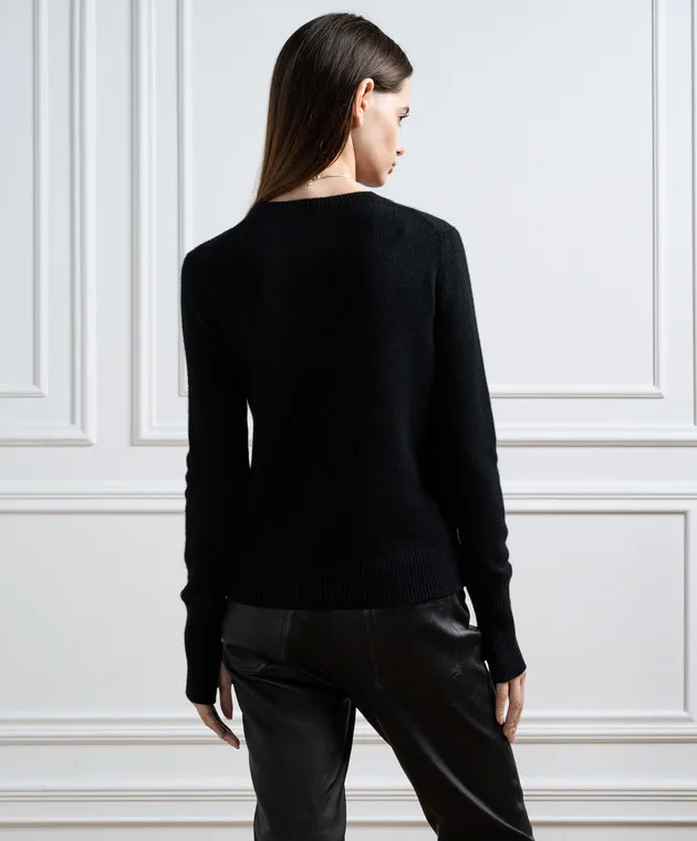 JOSEPH Black cashmere jumper