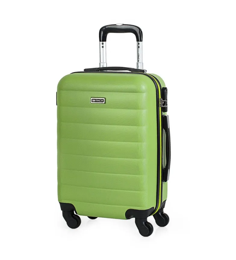 MALETA CABINA DE VIAJE RíGIDA 4 RUEDAS TROLLEY 71250 PISTACHO 55X38X20CM