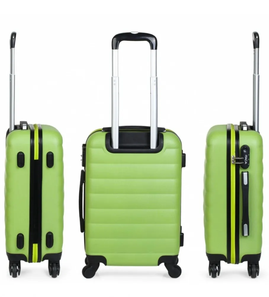 MALETA CABINA DE VIAJE RíGIDA 4 RUEDAS TROLLEY 71250 PISTACHO 55X38X20CM