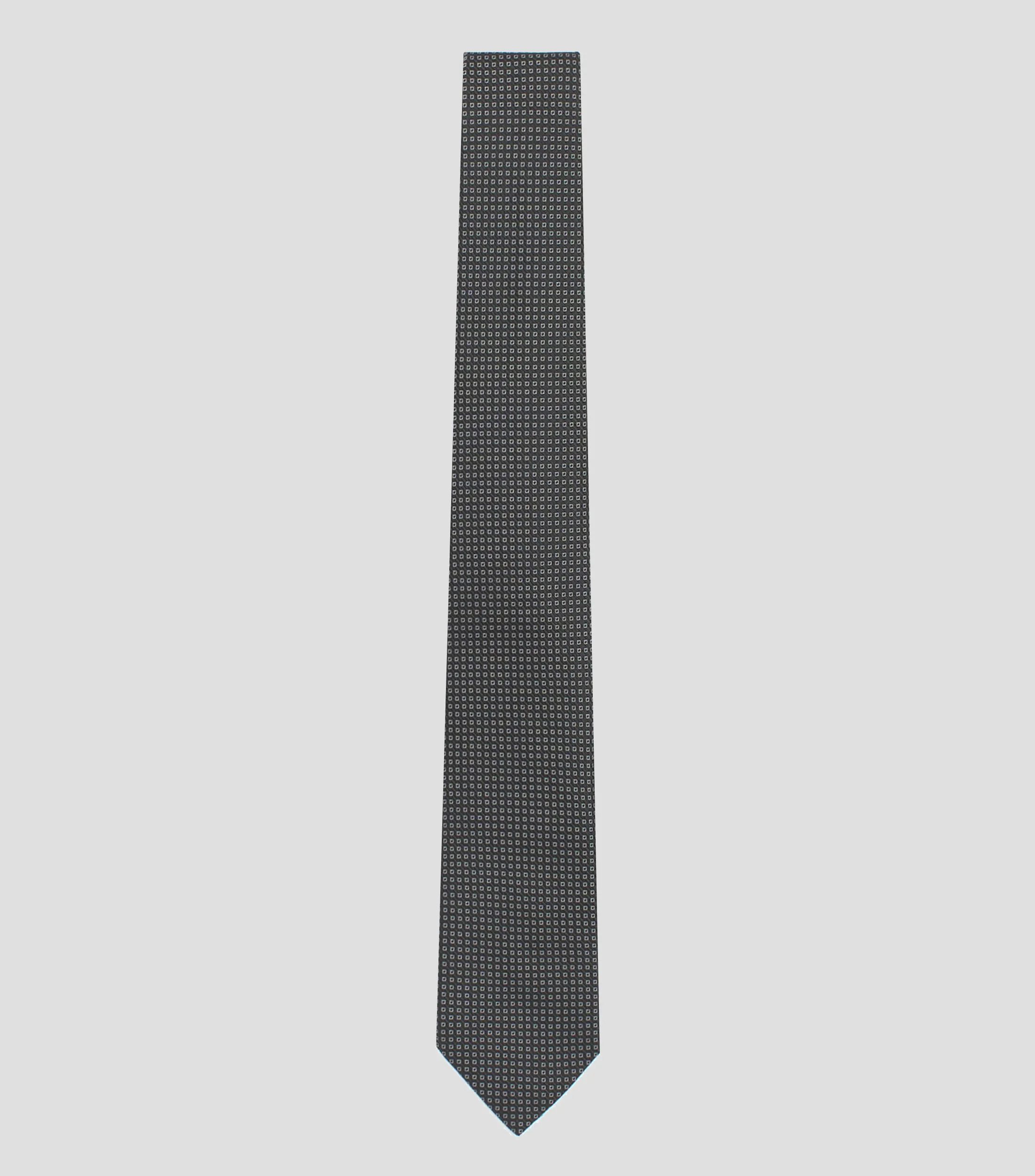 Mirto Corbata ancha en seda con rombos en jacquard