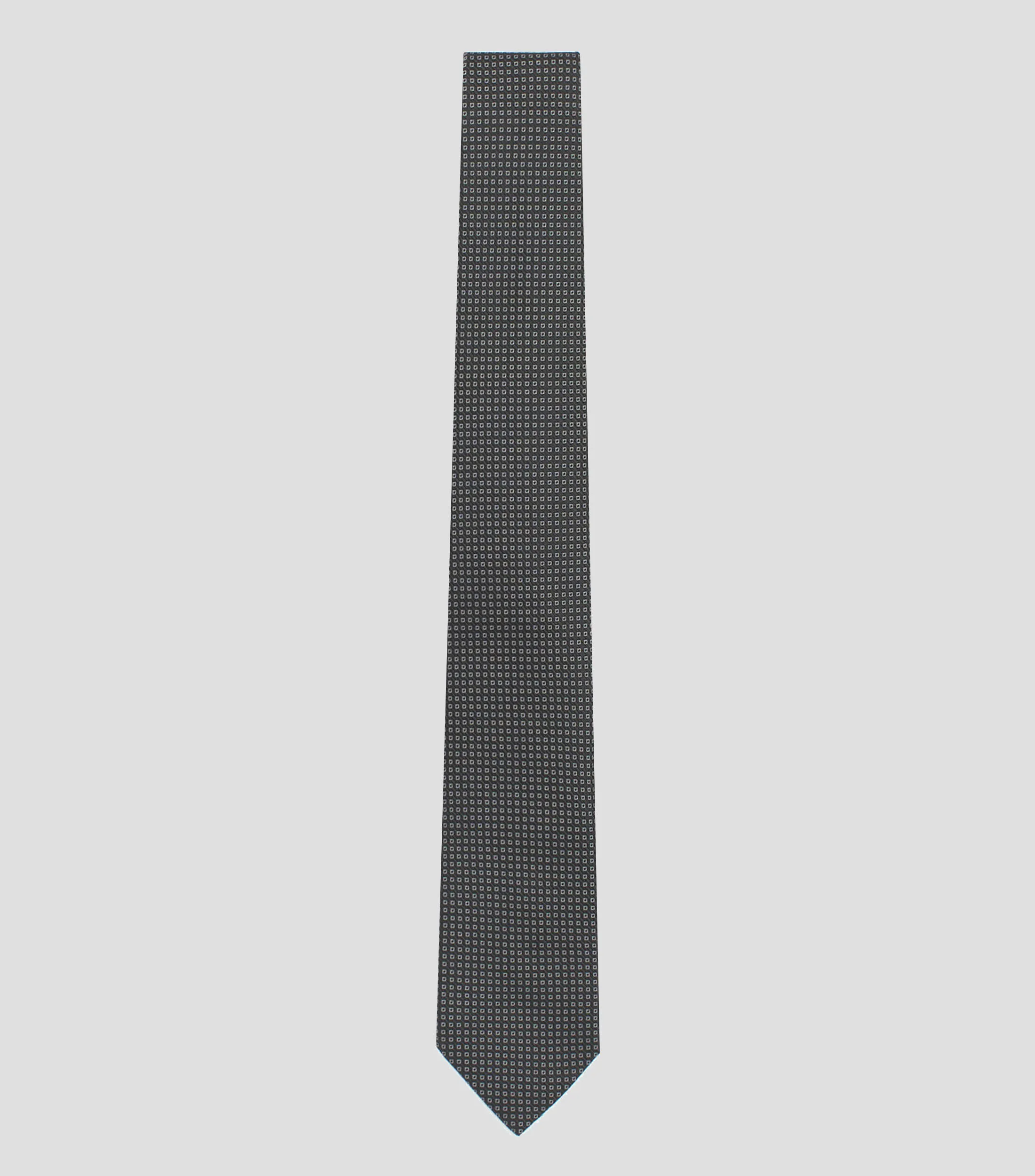 Mirto Corbata ancha en seda con rombos en jacquard