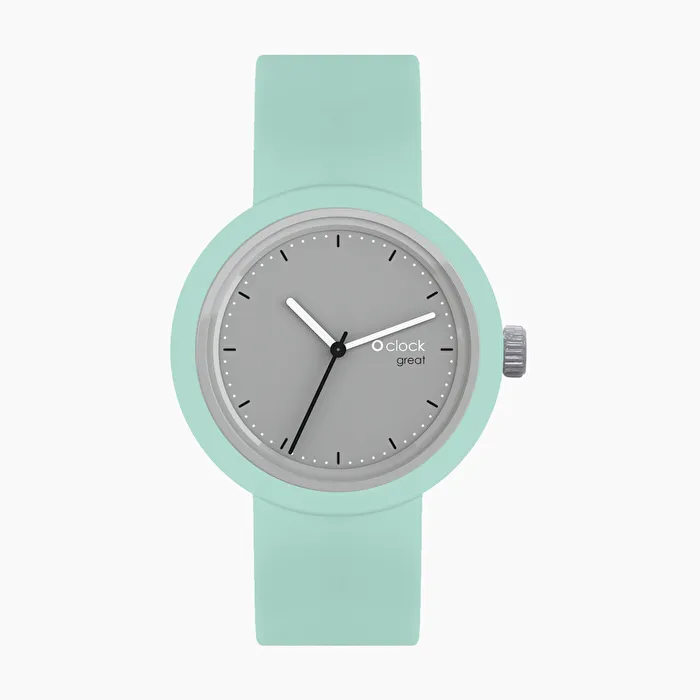 O clock great turquesa y gris
