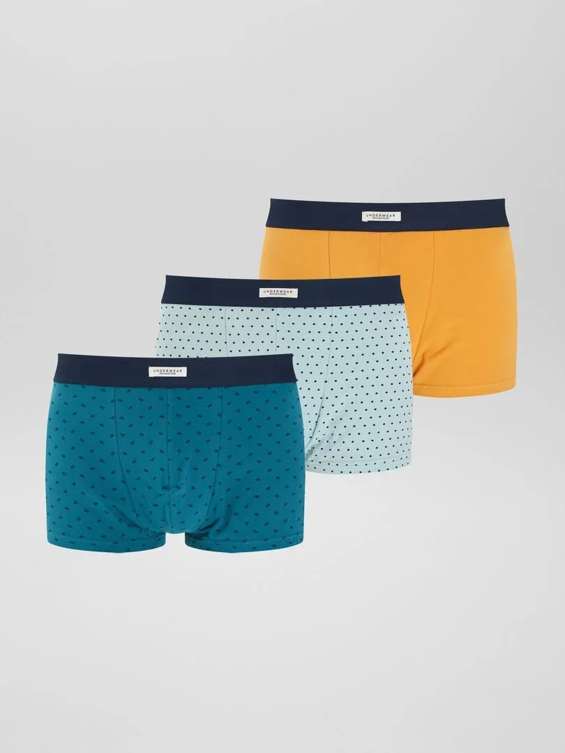 PACK DE 3 BóXERS DE ALGODóN  MARRON