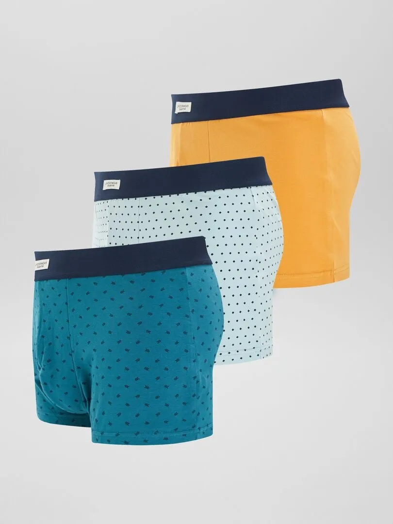 PACK DE 3 BóXERS DE ALGODóN  MARRON