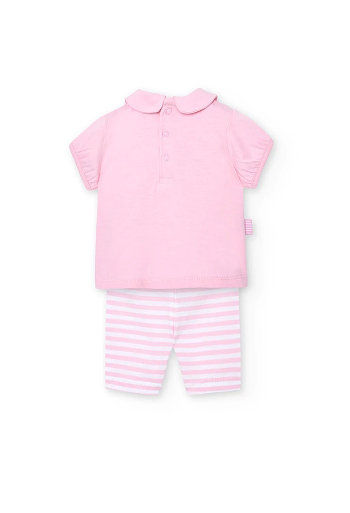 Pack de punto de bebé niña en rosa