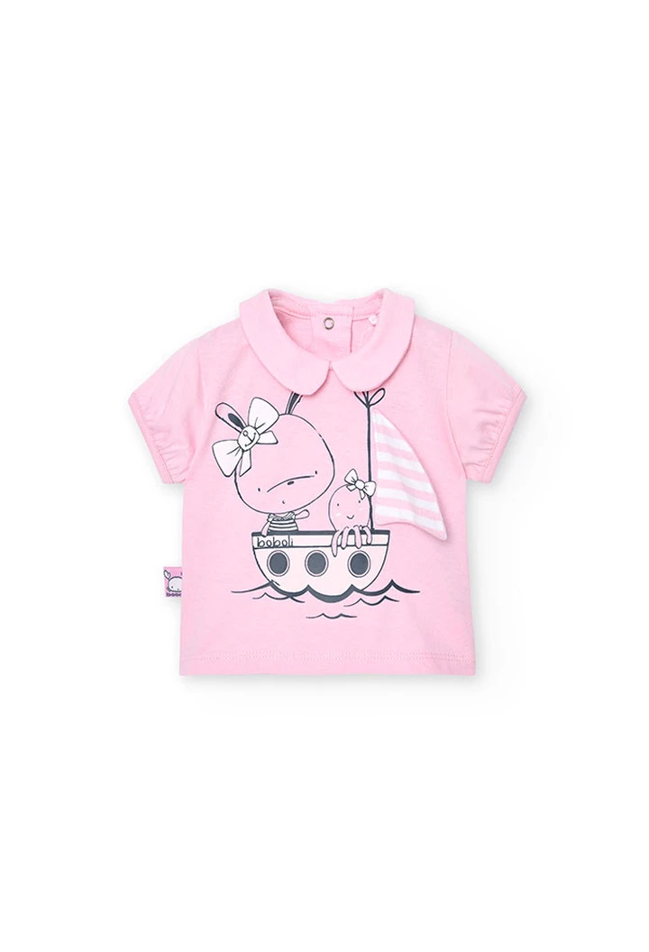 Pack de punto de bebé niña en rosa