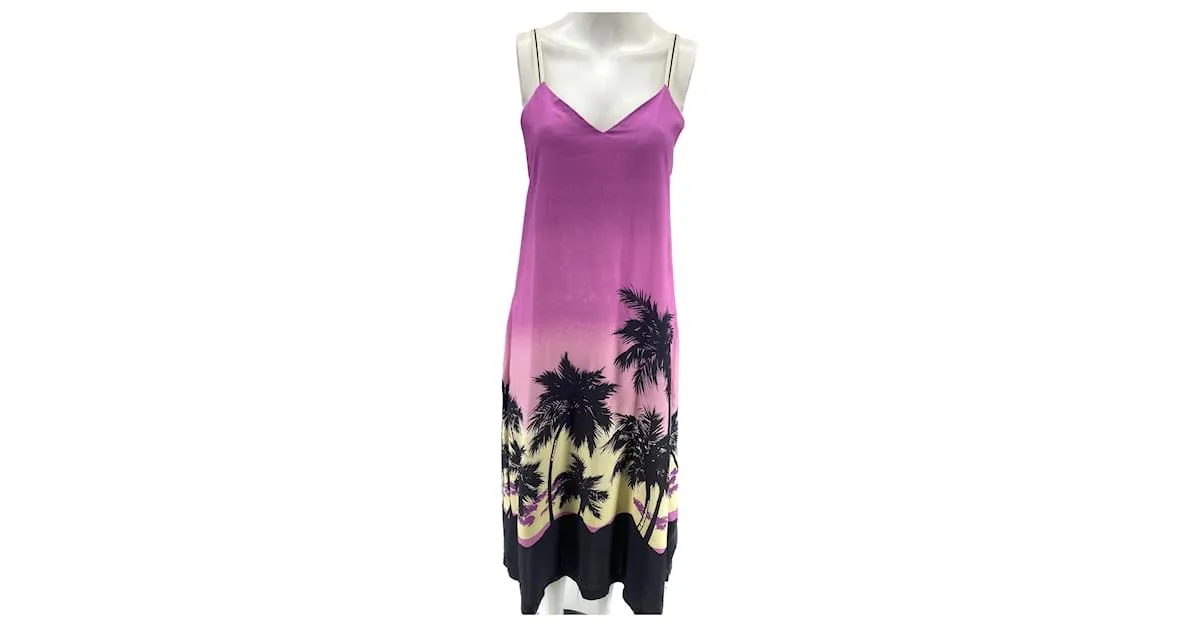 PALM ANGELS Vestidos T.FR 40 Algodón Rosa 