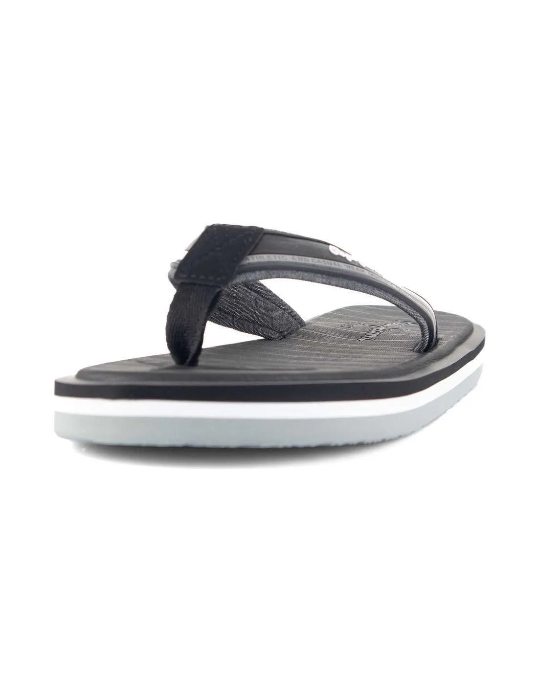 PEPE JEANS  CHANCLAS NEGRO Y GRIS WEST BASIC PMS70156 HOMBRE