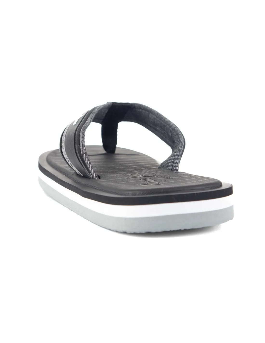 PEPE JEANS  CHANCLAS NEGRO Y GRIS WEST BASIC PMS70156 HOMBRE