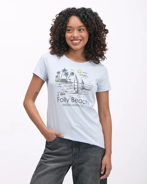 Polo Mujer Harumi Celeste Agua
