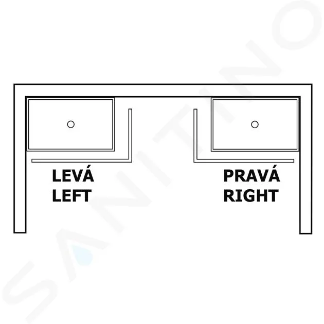 POLYSAN KARIA  PANEL DE ESQUINA VARESA 1100X900 MM, IZQUIERDA 59312L