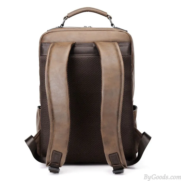 RETRO CROCODILE YOUTH TRAVEL LARGECAPACITY STUDENT BACKPACK LAPTOP BACKPACK BUSINESS DOUBLE BUCKLE MEN'S SCHOOL BAG 
