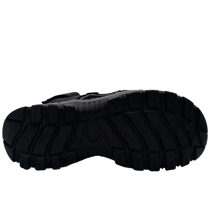 SANDALIA PAREDES VP22172 TIRAS CALIFORNIANA NEGRA PIEL FRESCA CÓMODA CIERRE TRES VELCROS ZAPATO HOMBRE PLANTA CONFORT 27867