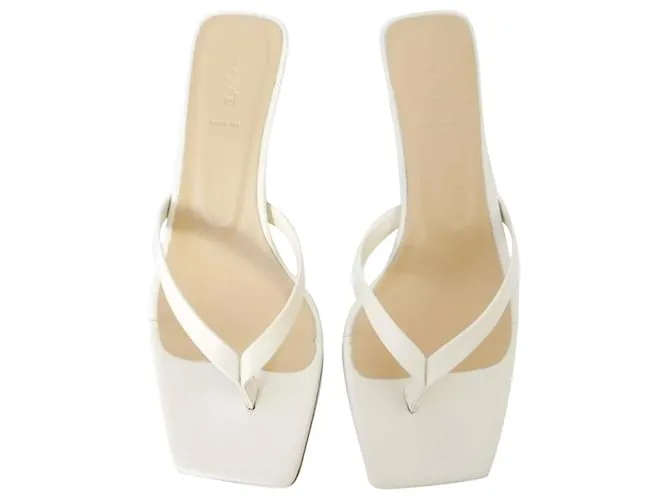 Sandalias Aeyde Wilma de napa color crema Crudo 