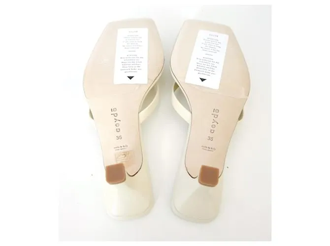 Sandalias Aeyde Wilma de napa color crema Crudo 