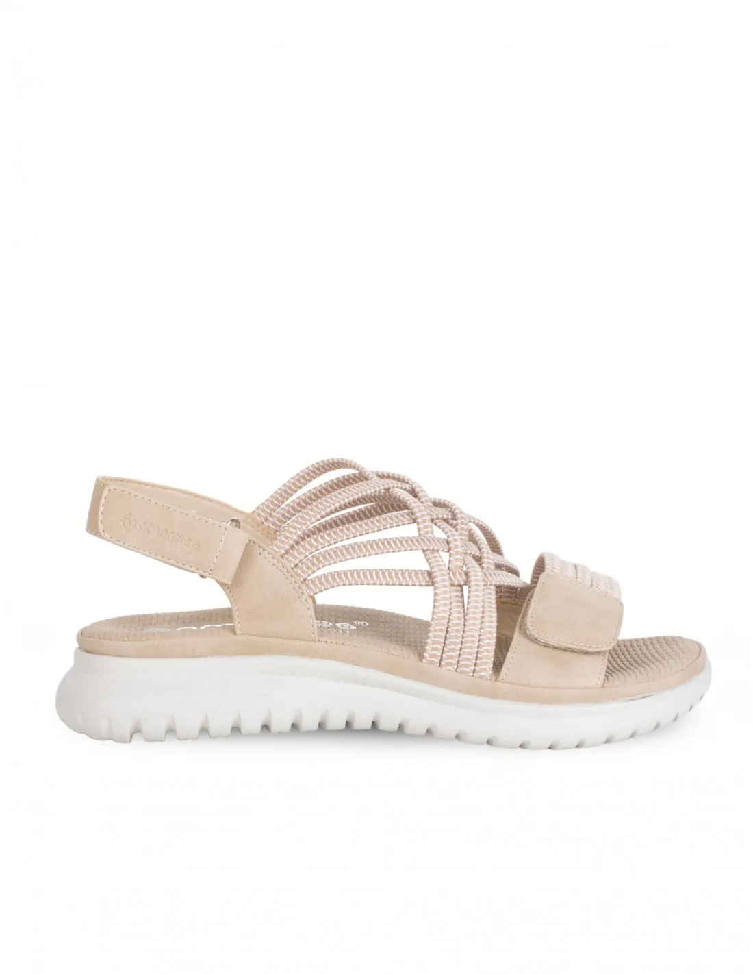 Sandalias Deportivas Elásticos Beige AMARPIES